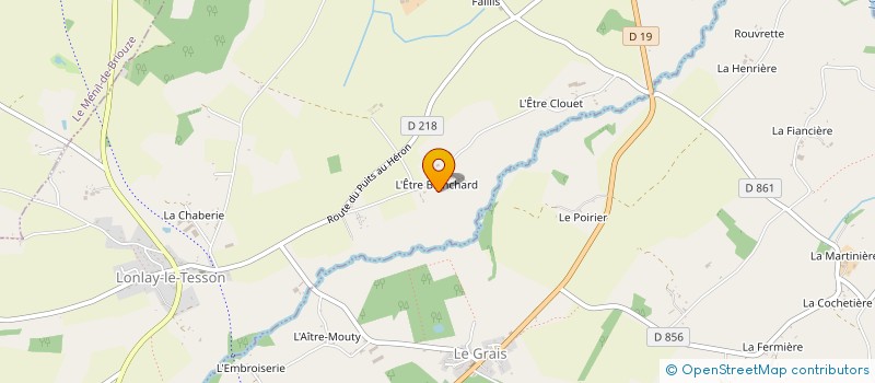 localisation de l'entreprise MADAME GINETTE HARDY à LONLAY-LE-TESSON