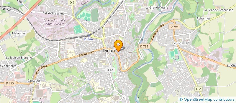 localisation de l'entreprise MADAME GINETTE HARDY  DINAN