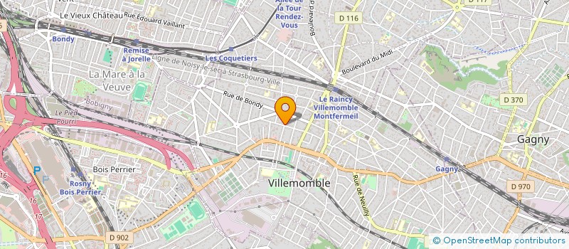 localisation de l'entreprise MADAME GINETTE HERISSON à VILLEMOMBLE