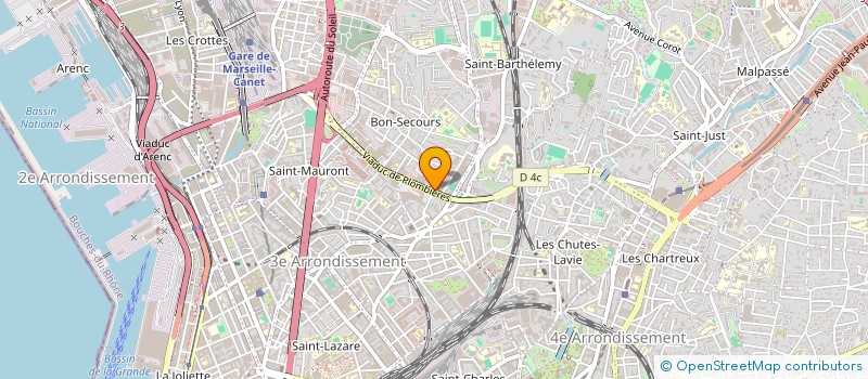 localisation de l'entreprise MADAME GINETTE ICARD à MARSEILLE