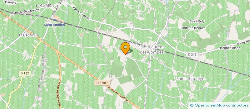 localisation de l'entreprise MADAME GINETTE IPEI à SAINT-LAURENT-DES-COMBES