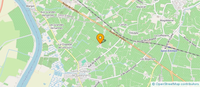 localisation de l'entreprise MADAME GINETTE JEANTY  SAINT-EMILION