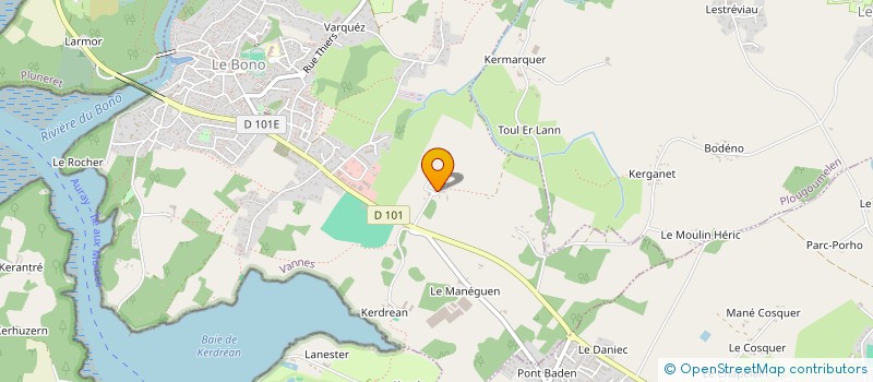 localisation de l'entreprise MADAME GINETTE JOSSELIN  LE BONO