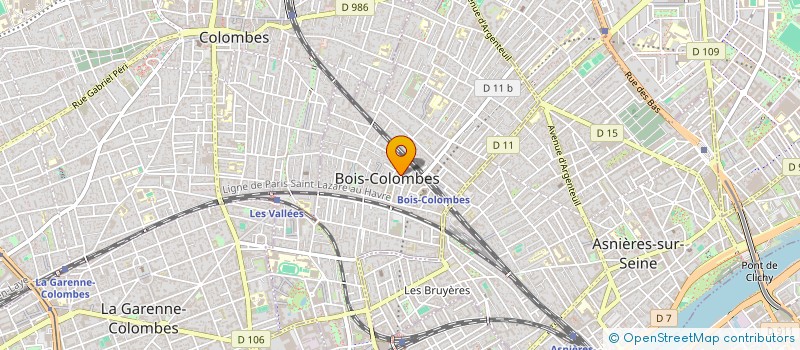 localisation de l'entreprise MADAME GINETTE KELLER à BOIS-COLOMBES