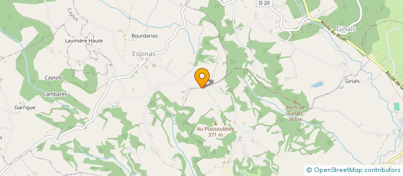 localisation de l'entreprise MADAME GINETTE LAFON  VERFEIL