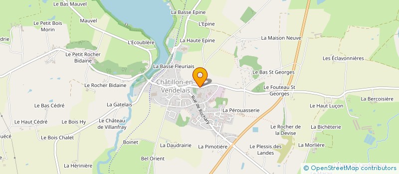 localisation de l'entreprise MADAME GINETTE LAIR à CHATILLON-EN-VENDELAIS