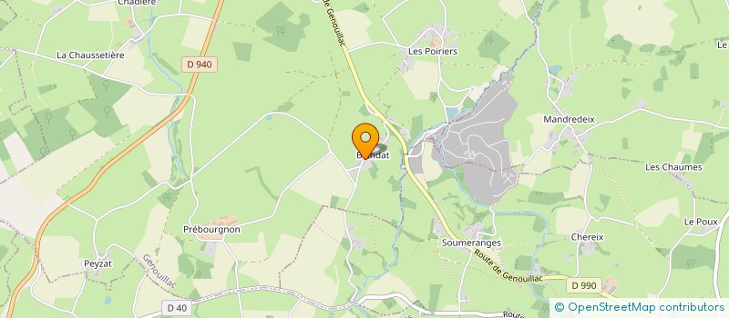 localisation de l'entreprise MADAME GINETTE LALANDE  GENOUILLAC
