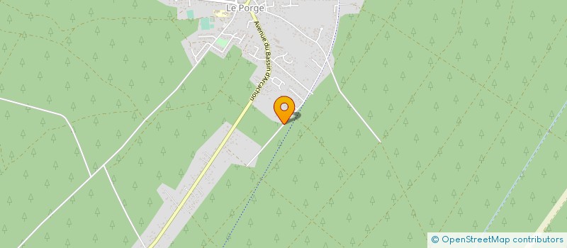 localisation de l'entreprise MADAME GINETTE LAPEYRE  LE PORGE