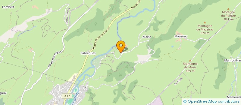 localisation de l'entreprise MADAME GINETTE LAROUSSINIE à TEISSIERES-LES-BOULIES