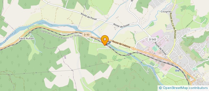 localisation de l'entreprise MADAME GINETTE LAURANS  DIE