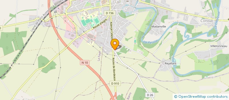 localisation de l'entreprise MADAME GINETTE LE CLANCHE  RUFFEC