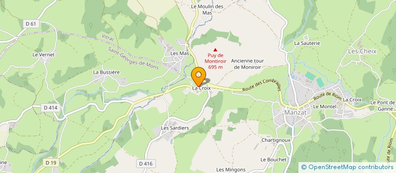 localisation de l'entreprise MADAME GINETTE LECLERCQ  CHARBONNIERES-LES-VIEILLES