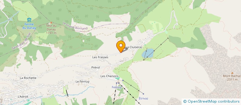 localisation de l'entreprise MADAME GINETTE LEFEBVRE à LA CLUSAZ