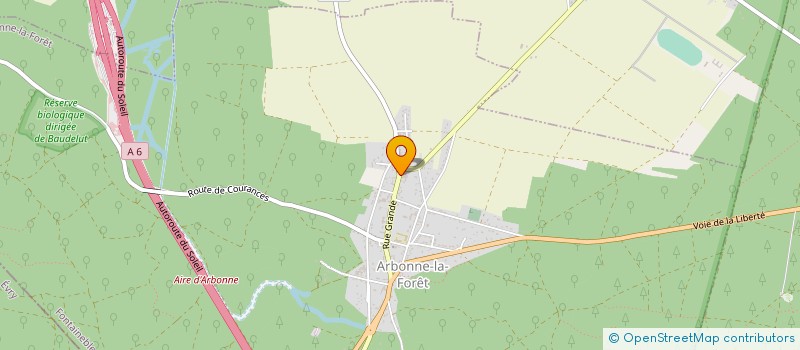 localisation de l'entreprise MADAME GINETTE LEFORT  ARBONNE-LA-FORET