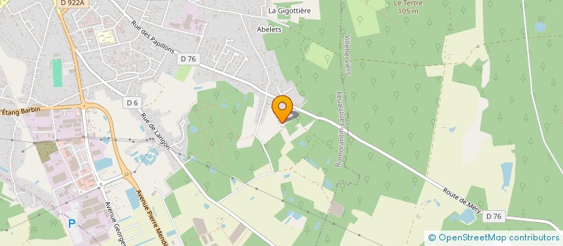 localisation de l'entreprise MADAME GINETTE LEGRAIN  ROMORANTIN-LANTHENAY