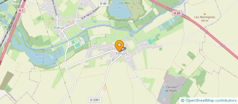 localisation de l'entreprise MADAME GINETTE LEMAIRE  PELVES