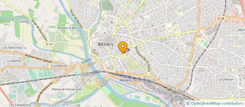 localisation de l'entreprise MADAME GINETTE LERCH à BEZIERS