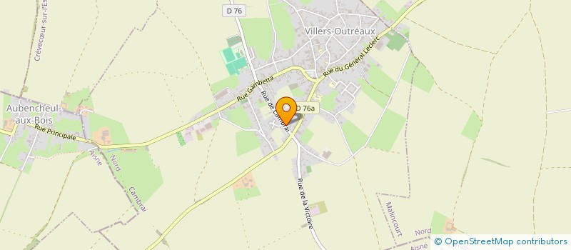 localisation de l'entreprise MADAME GINETTE LERCHE à VILLERS-OUTREAUX