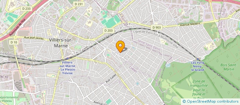 localisation de l'entreprise MADAME GINETTE LEROUX  VILLIERS-SUR-MARNE