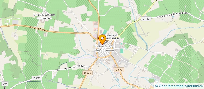 localisation de l'entreprise MADAME GINETTE LEROY à SAUVETERRE-DE-GUYENNE