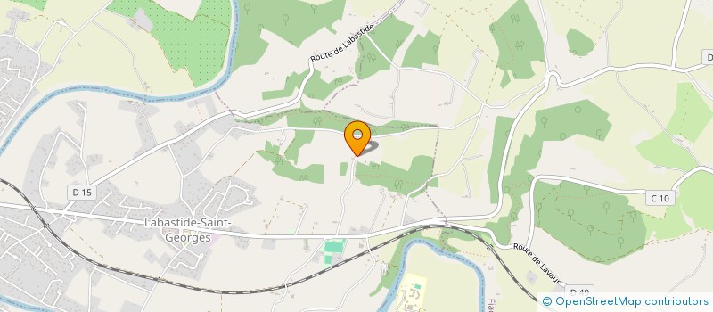 localisation de l'entreprise MADAME GINETTE LESCOUBLET à LABASTIDE-SAINT-GEORGES