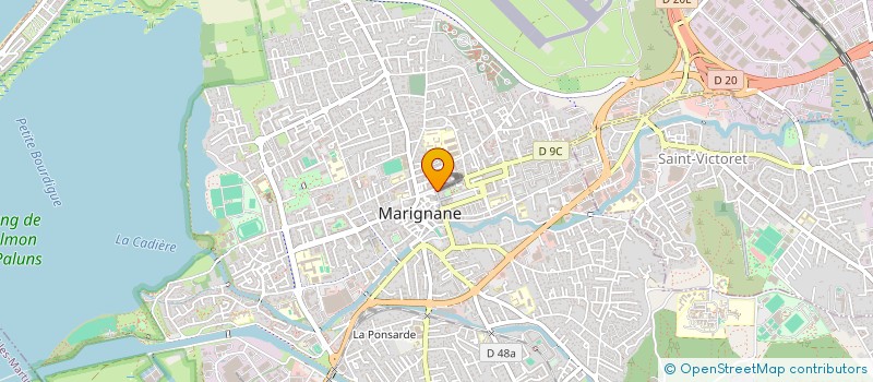 localisation de l'entreprise MADAME GINETTE LIEUTAUD  MARIGNANE