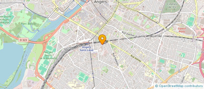 localisation de l'entreprise MADAME GINETTE LOMONDAIS à ANGERS