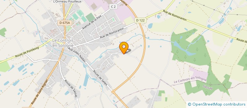 localisation de l'entreprise MADAME GINETTE LORILLEUX  LE CONTROIS-EN-SOLOGNE