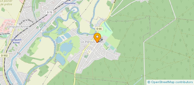 localisation de l'entreprise MADAME GINETTE MAJORAL  LE PLESSIS-BRION