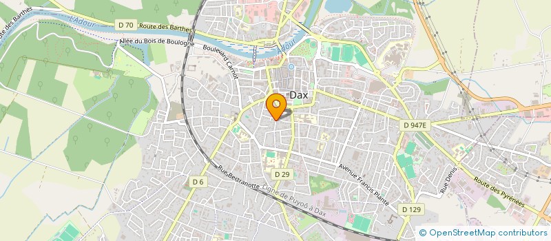 localisation de l'entreprise MADAME GINETTE MARCUS à DAX