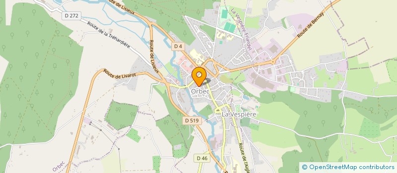 localisation de l'entreprise MADAME GINETTE MARIE  ORBEC