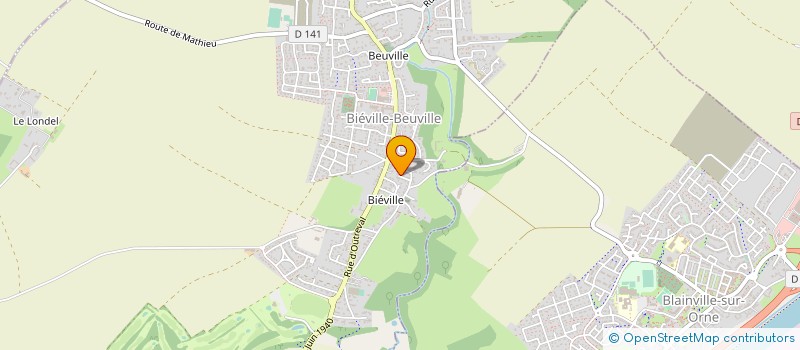 localisation de l'entreprise MADAME GINETTE MARIE  BIEVILLE-BEUVILLE