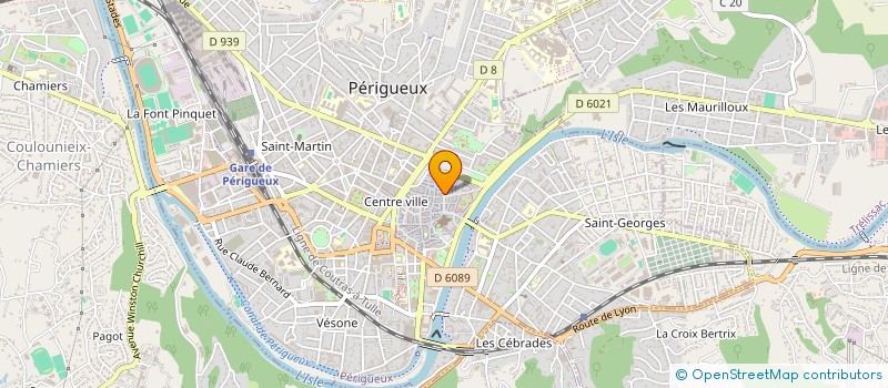 localisation de l'entreprise MADAME GINETTE MARTIN  PERIGUEUX