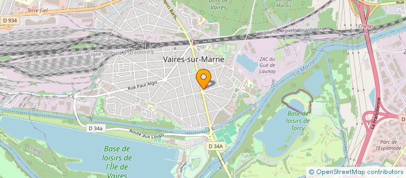 localisation de l'entreprise MADAME GINETTE MARTIN  VAIRES-SUR-MARNE