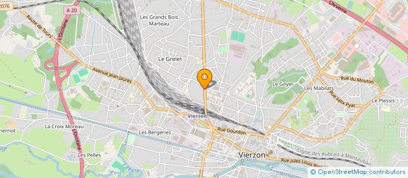 localisation de l'entreprise MADAME GINETTE MARTIN à VIERZON