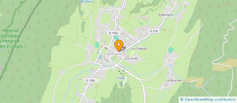 localisation de l'entreprise MADAME GINETTE MARTINAT à AUTRANS-MEAUDRE EN VERCORS