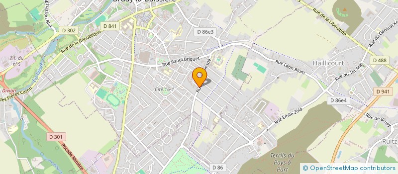 localisation de l'entreprise MADAME GINETTE MASCRE à BRUAY-LA-BUISSIERE