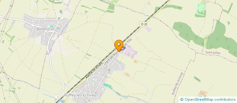localisation de l'entreprise MADAME GINETTE MATHIOT  RUFFEY-LES-ECHIREY