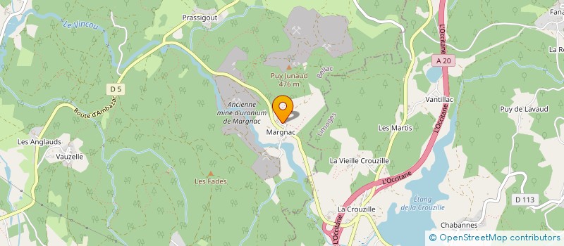 localisation de l'entreprise MADAME GINETTE MEYRAT à COMPREIGNAC