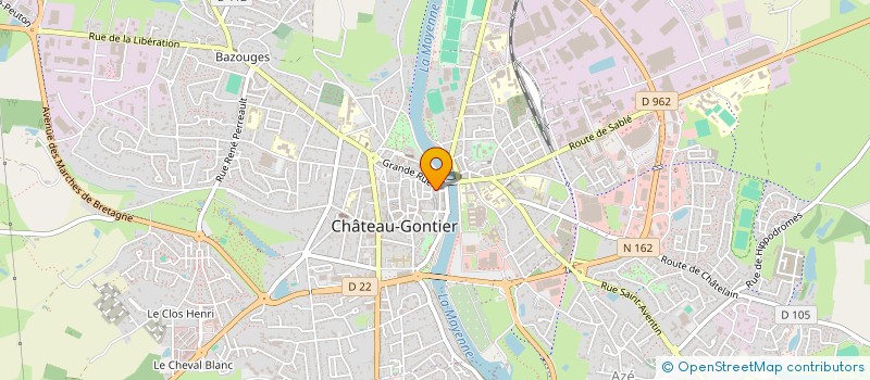 localisation de l'entreprise MADAME GINETTE MOGUEDET à CHATEAU-GONTIER-SUR-MAYENNE