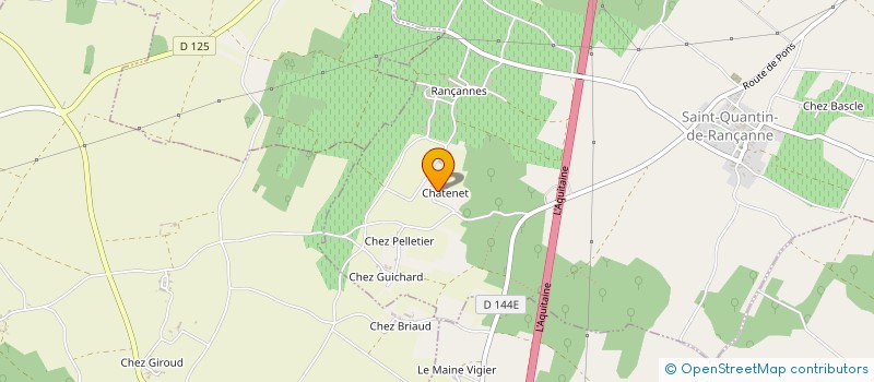 localisation de l'entreprise MADAME GINETTE MOINARD  SAINT-QUANTIN-DE-RANCANNES