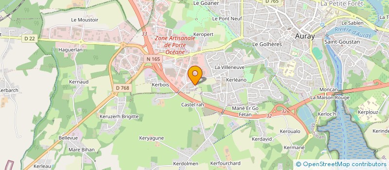 localisation de l'entreprise MADAME GINETTE MORO  AURAY