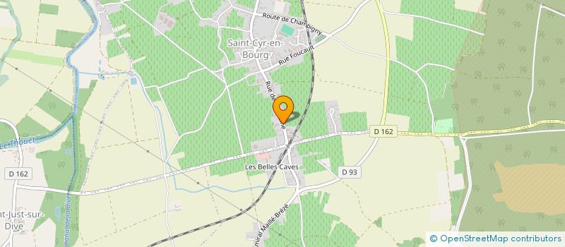 localisation de l'entreprise MADAME GINETTE OUDRY à BELLEVIGNE-LES-CHATEAUX
