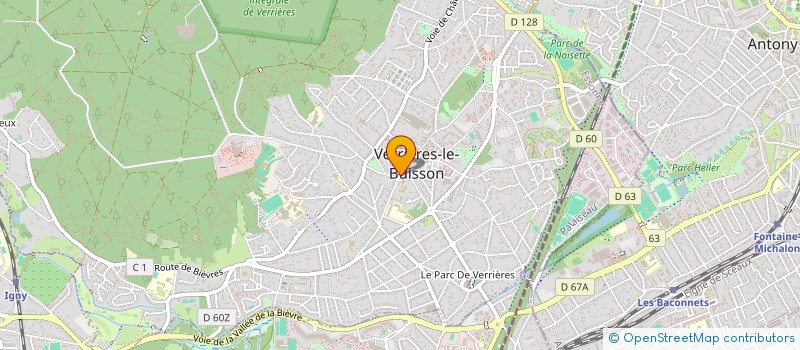 localisation de l'entreprise MADAME GINETTE PAIONNI à VERRIERES-LE-BUISSON