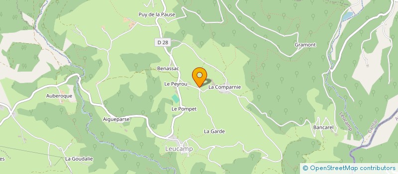 localisation de l'entreprise MADAME GINETTE PAUPERT à LABESSERETTE