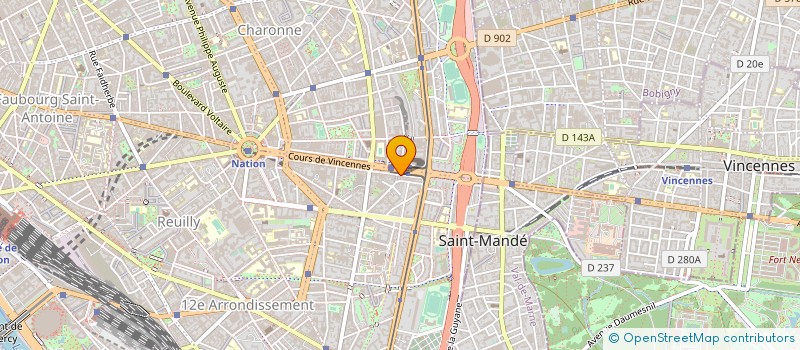 localisation de l'entreprise MADAME GINETTE PAYO à PARIS