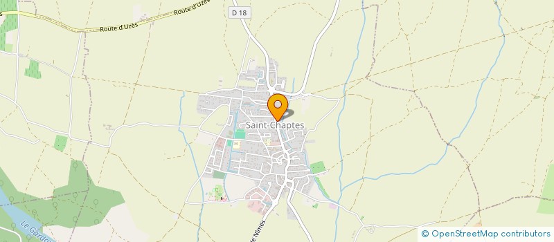 localisation de l'entreprise MADAME GINETTE PELADAN  SAINT-CHAPTES