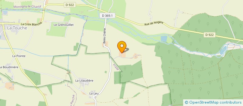 localisation de l'entreprise MADAME GINETTE PENOT à MONTIGNY-LE-CHARTIF