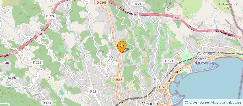 localisation de l'entreprise MADAME GINETTE PERSON  MENTON