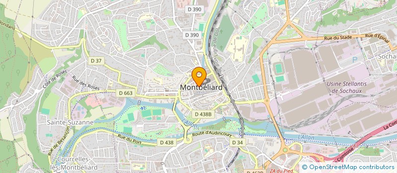 localisation de l'entreprise MADAME GINETTE PETEL à MONTBELIARD